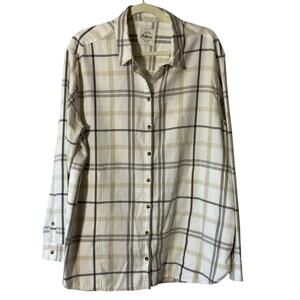 Jachs Girlfriend New York Plaid Flannel Shirt - Womens XXL
